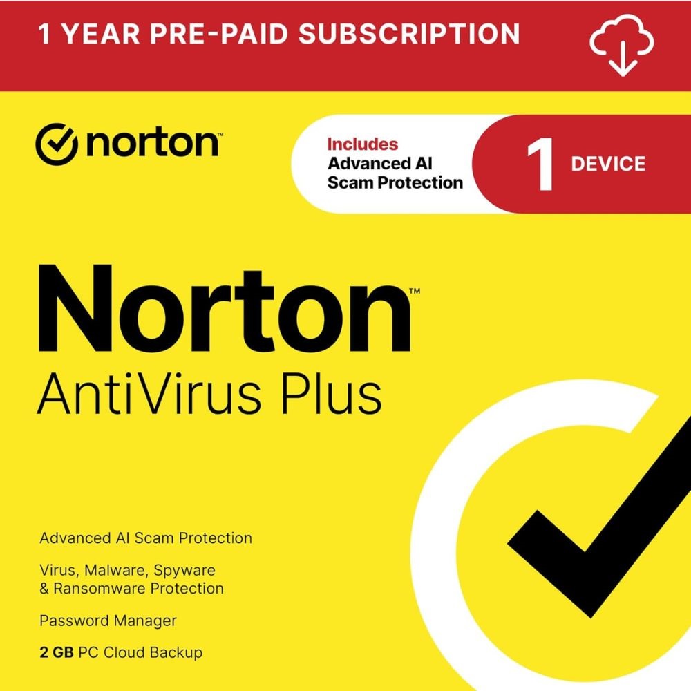NORTON ANTIVIRUS PLUS 2GB CLOUD BACKUP