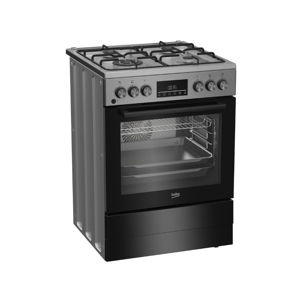 BEKO COOKER 3 GAS BURNERS + 1 WOK BURNER FBM6320SXDL