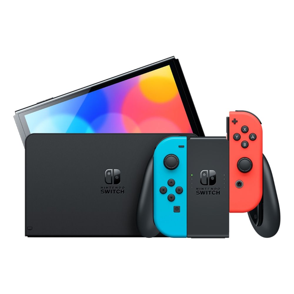 NINTENDO NINTENDO OLED VERSION NINTENDO SWITCH OLED NEON BLUE NEON