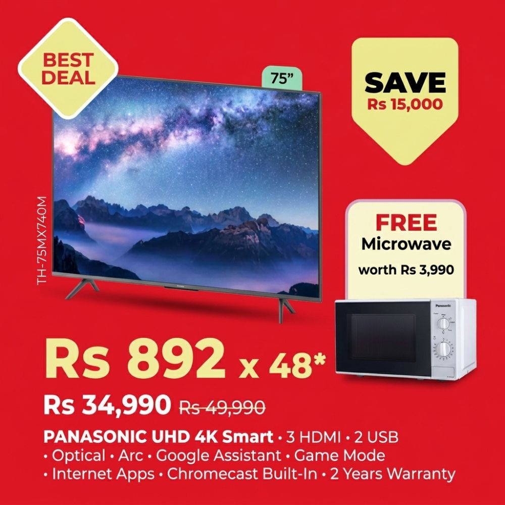 Panasonic UHD 4K Smart LED TV 75" TH-75MX740M