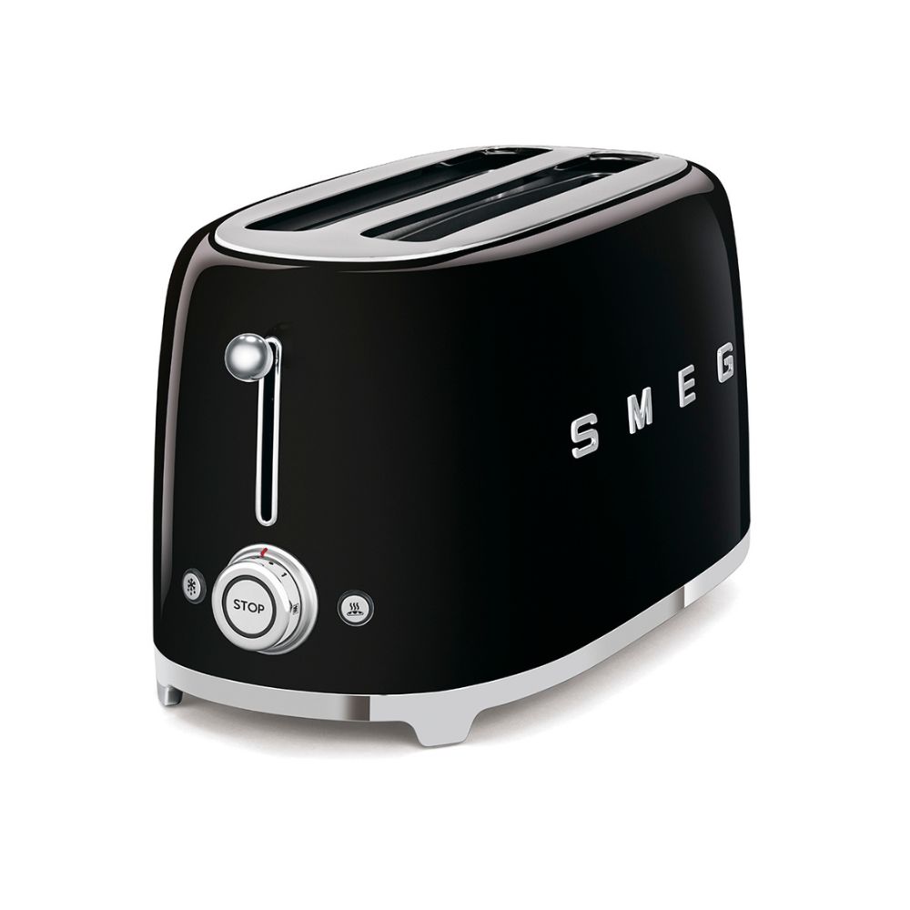 SMEG 4 SLICE TOASTER 1500W TSF02BLSA